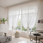 White Fireworks Jacquard Curtain Home Decoration(SRS-YH)
